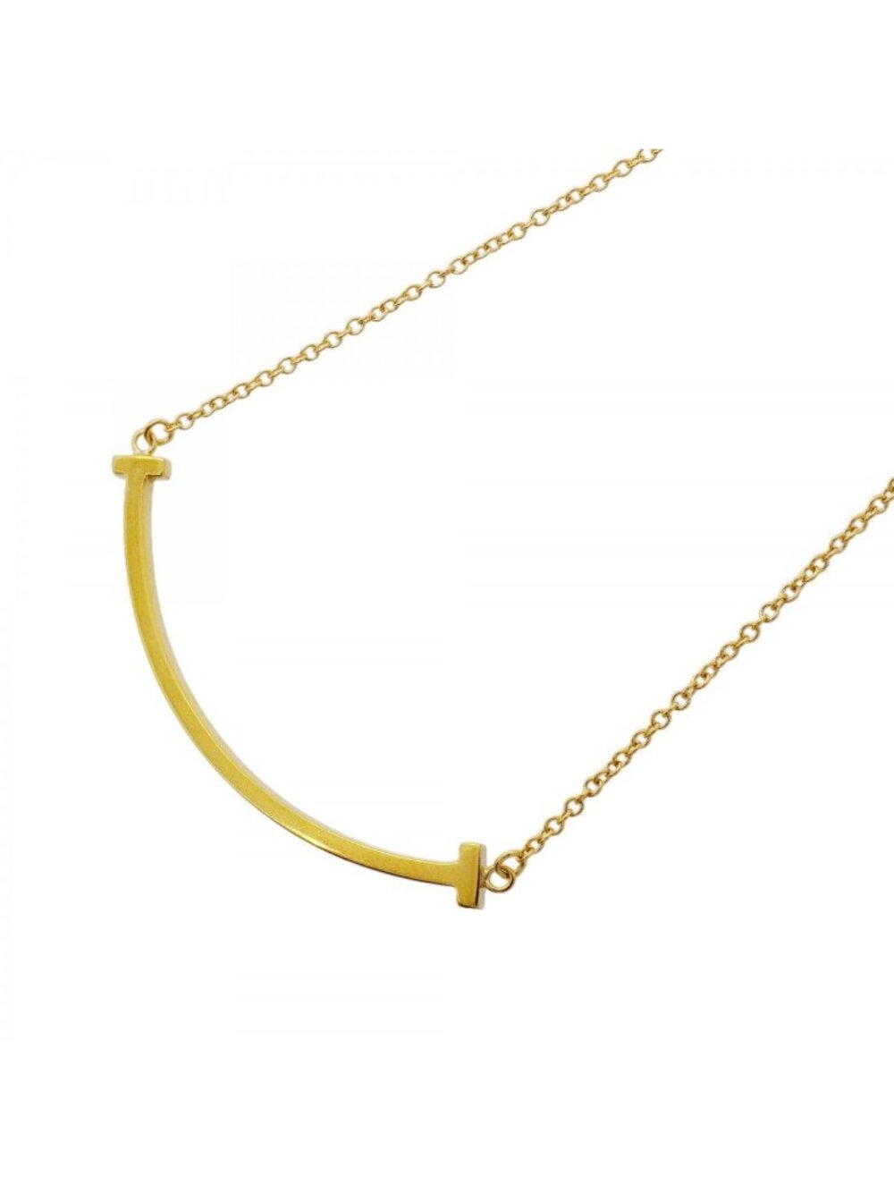 Tiffany & Co Necklace T Smile Small 18k Yellow Gold